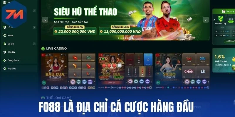 Fo88 là địa chỉ cá cược hàng đầu 