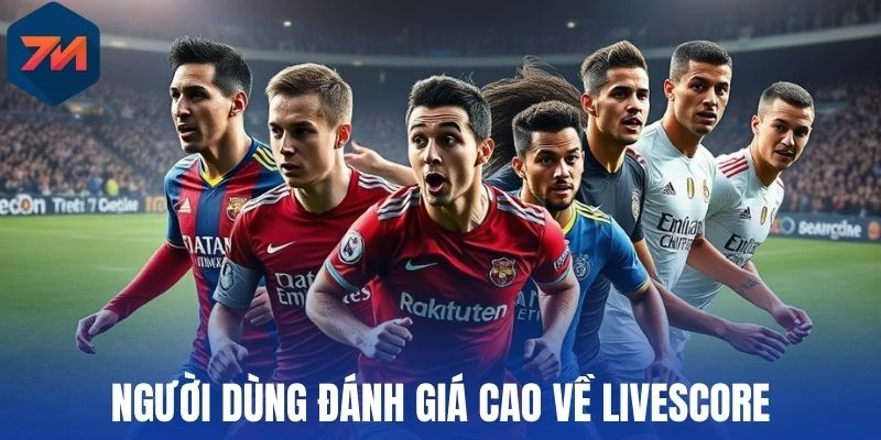 Người dùng đánh giá cao về livescore 